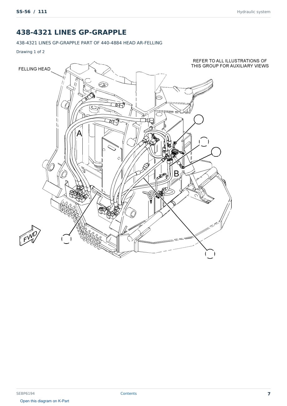 Caterpillar SS-56 S/N 111 Partsbook SEBP6194 (English) - sample page 7 of 10 Caterpillar SS-56 S/N 111 Partsbook SEBP6194 (English) - sample page 7 of 10