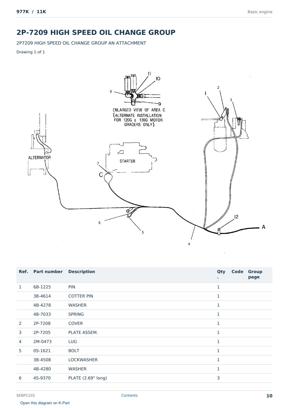 Caterpillar 977K S/N 11K Partsbook SEBP1102 (English) - sample page 10 of 10 Caterpillar 977K S/N 11K Partsbook SEBP1102 (English) - sample page 10 of 10