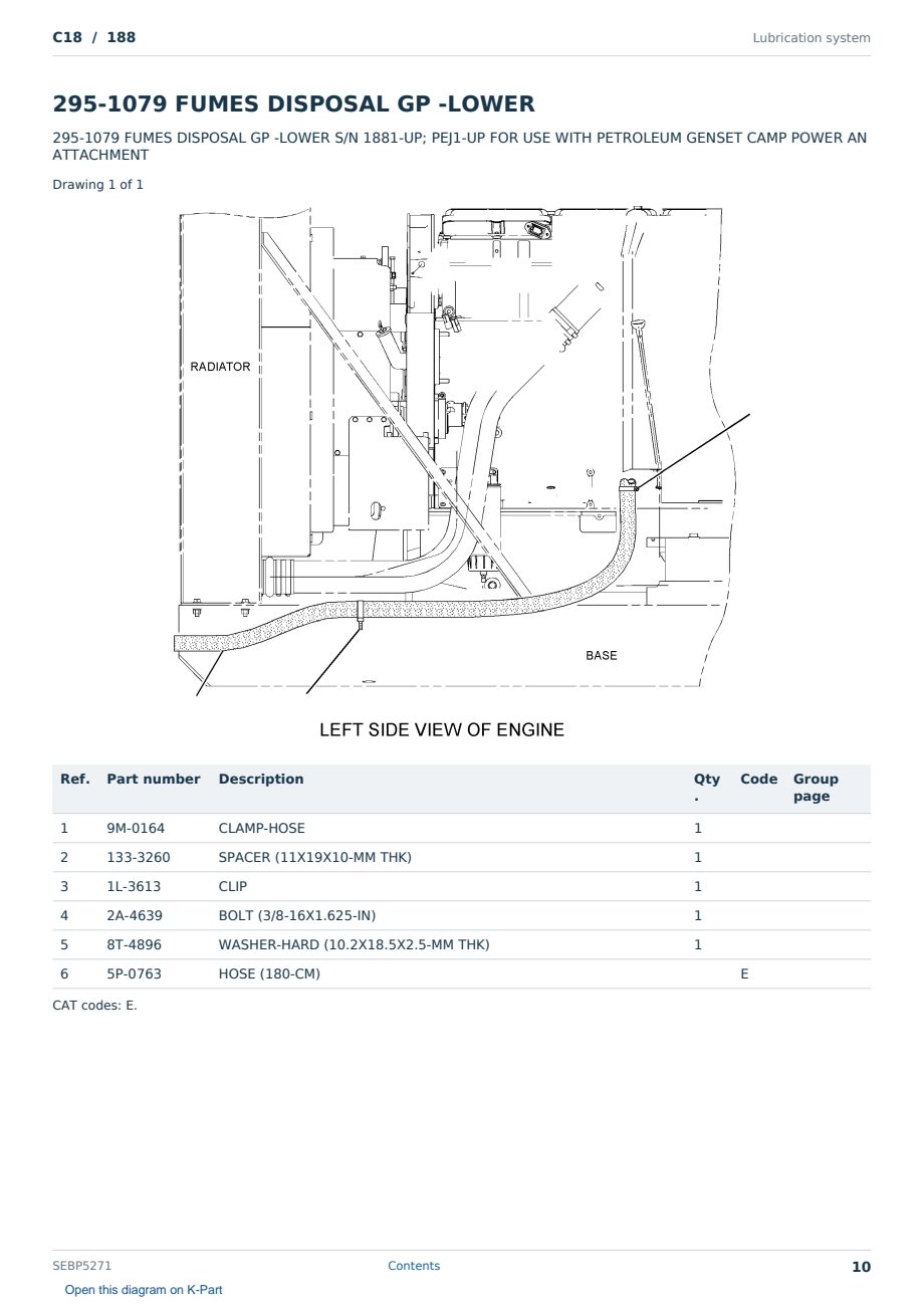 Caterpillar C18 S/N 188 Partsbook SEBP5271 (English) - sample page 10 of 10 Caterpillar C18 S/N 188 Partsbook SEBP5271 (English) - sample page 10 of 10