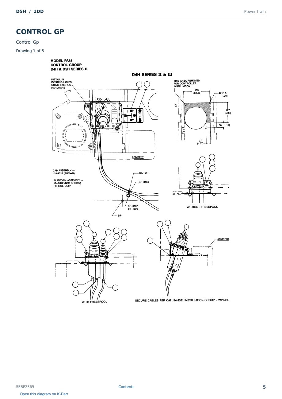 Caterpillar D5H S/N 1DD Partsbook SEBP2369 (English) - sample page 5 of 10 Caterpillar D5H S/N 1DD Partsbook SEBP2369 (English) - sample page 5 of 10