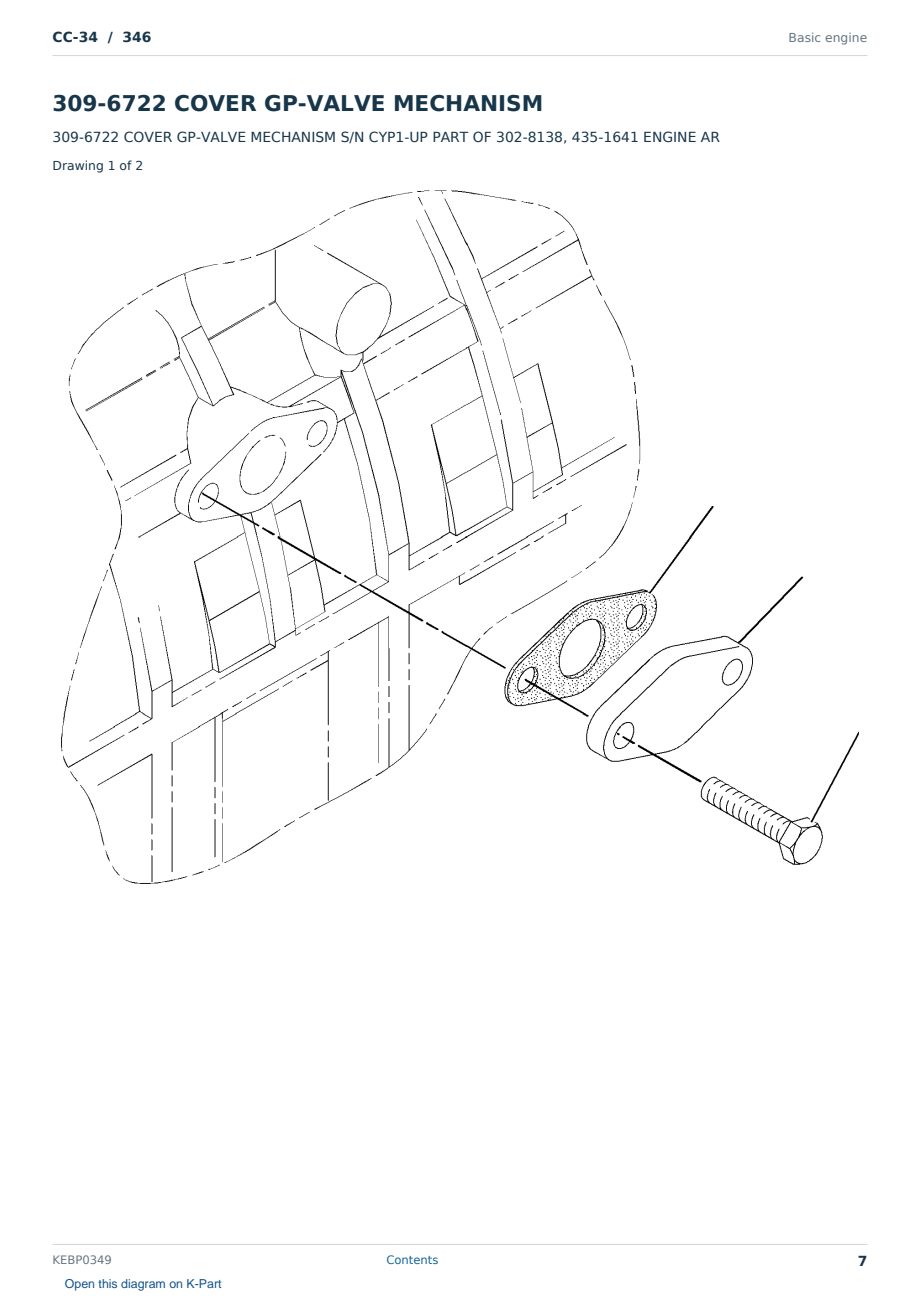 Caterpillar CC-34 S/N 346 Partsbook KEBP0349 (English) - sample page 7 of 10 Caterpillar CC-34 S/N 346 Partsbook KEBP0349 (English) - sample page 7 of 10