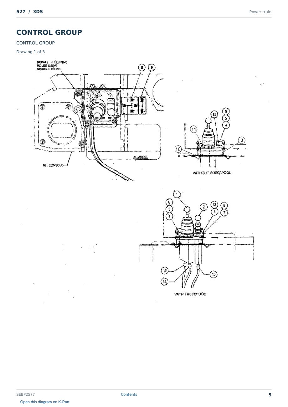 Caterpillar 527 S/N 3DS Partsbook SEBP2577 (English) - sample page 5 of 10 Caterpillar 527 S/N 3DS Partsbook SEBP2577 (English) - sample page 5 of 10