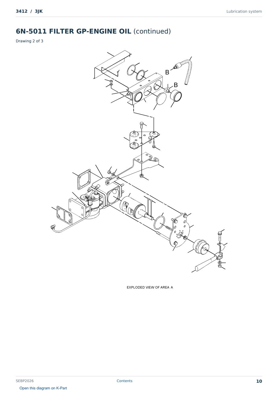 Caterpillar 3412 S/N 3JK Partsbook SEBP2026 (English) - sample page 10 of 10 Caterpillar 3412 S/N 3JK Partsbook SEBP2026 (English) - sample page 10 of 10