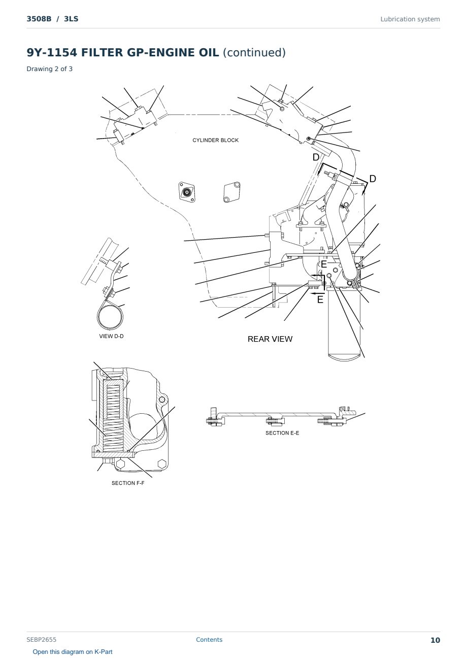 Caterpillar 3508B S/N 3LS Partsbook SEBP2655 (English) - sample page 10 of 10 Caterpillar 3508B S/N 3LS Partsbook SEBP2655 (English) - sample page 10 of 10