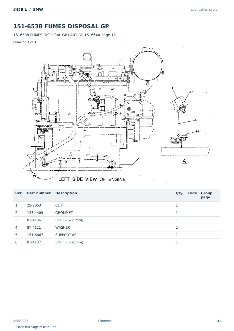 Caterpillar 345B L S/N 3MW Partsbook XEBP7735 (English) - sample page 10 of 10 Caterpillar 345B L S/N 3MW Partsbook XEBP7735 (English) - sample page 10 of 10