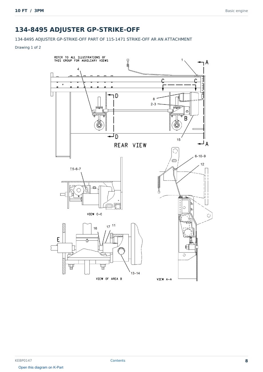 Caterpillar 10 FT S/N 3PM Partsbook KEBP0147 (English) - sample page 8 of 10 Caterpillar 10 FT S/N 3PM Partsbook KEBP0147 (English) - sample page 8 of 10