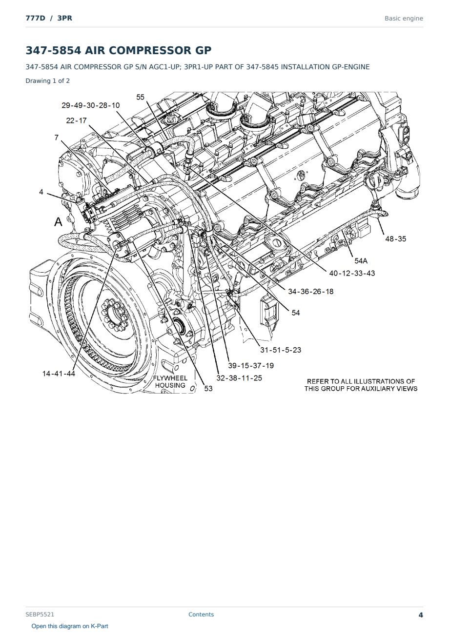 Caterpillar 777D S/N 3PR Partsbook SEBP5521 (English) - sample page 4 of 10 Caterpillar 777D S/N 3PR Partsbook SEBP5521 (English) - sample page 4 of 10