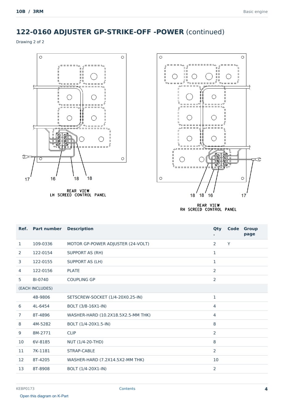 Caterpillar 10B S/N 3RM Partsbook KEBP0173 (English) - sample page 4 of 10 Caterpillar 10B S/N 3RM Partsbook KEBP0173 (English) - sample page 4 of 10