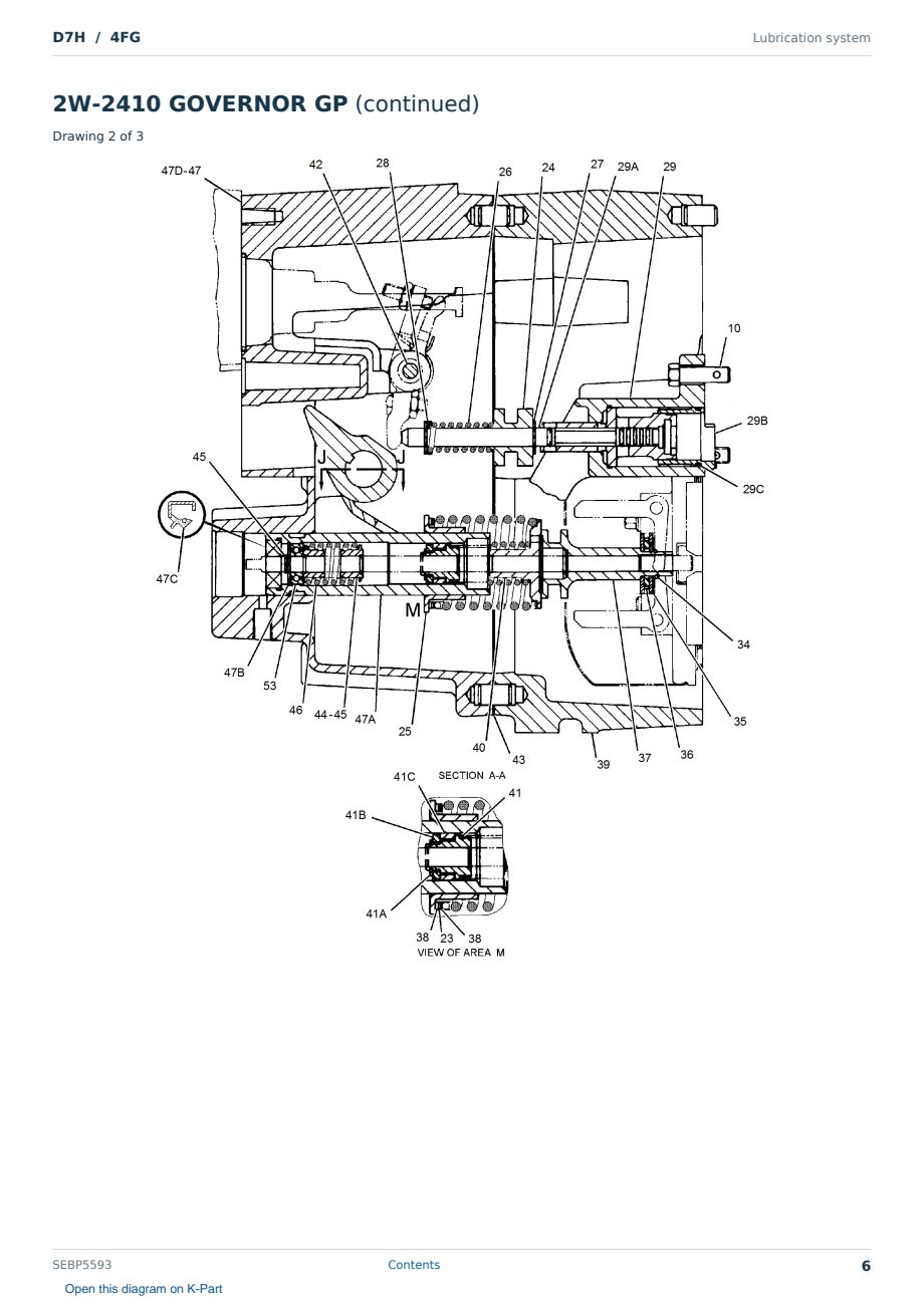 Caterpillar D7H S/N 4FG Partsbook SEBP5593 (English) - sample page 6 of 10 Caterpillar D7H S/N 4FG Partsbook SEBP5593 (English) - sample page 6 of 10