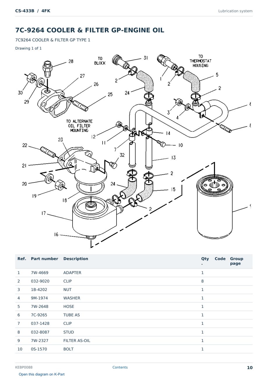 Caterpillar CS-433B S/N 4FK Partsbook KEBP0088 (English) - sample page 10 of 10 Caterpillar CS-433B S/N 4FK Partsbook KEBP0088 (English) - sample page 10 of 10
