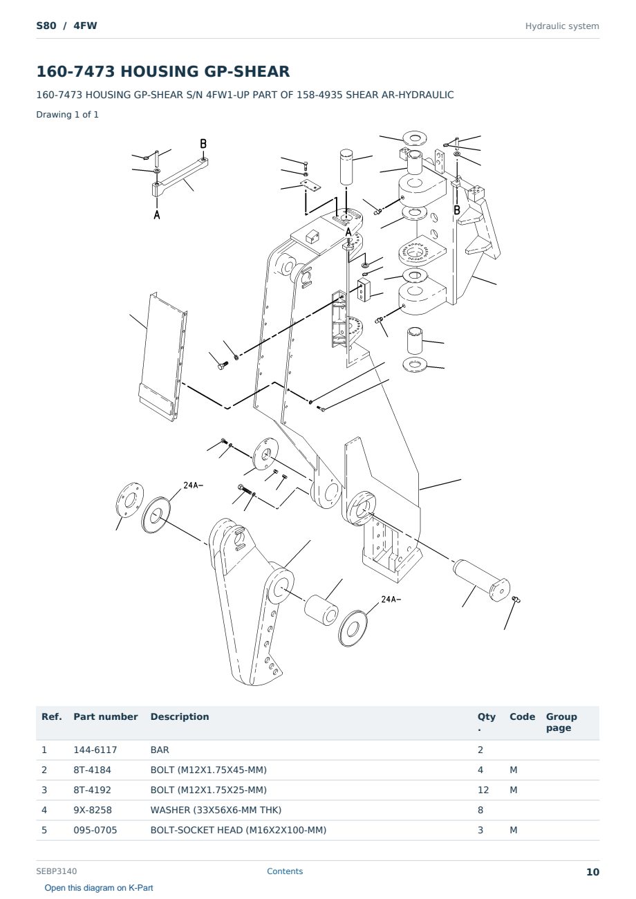 Caterpillar S80 S/N 4FW Partsbook SEBP3140 (English) - sample page 10 of 10 Caterpillar S80 S/N 4FW Partsbook SEBP3140 (English) - sample page 10 of 10