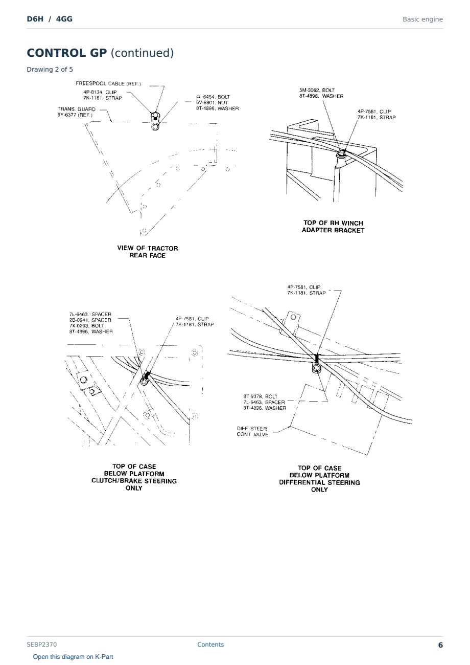 Caterpillar D6H S/N 4GG Partsbook SEBP2370 (English) - sample page 6 of 10 Caterpillar D6H S/N 4GG Partsbook SEBP2370 (English) - sample page 6 of 10