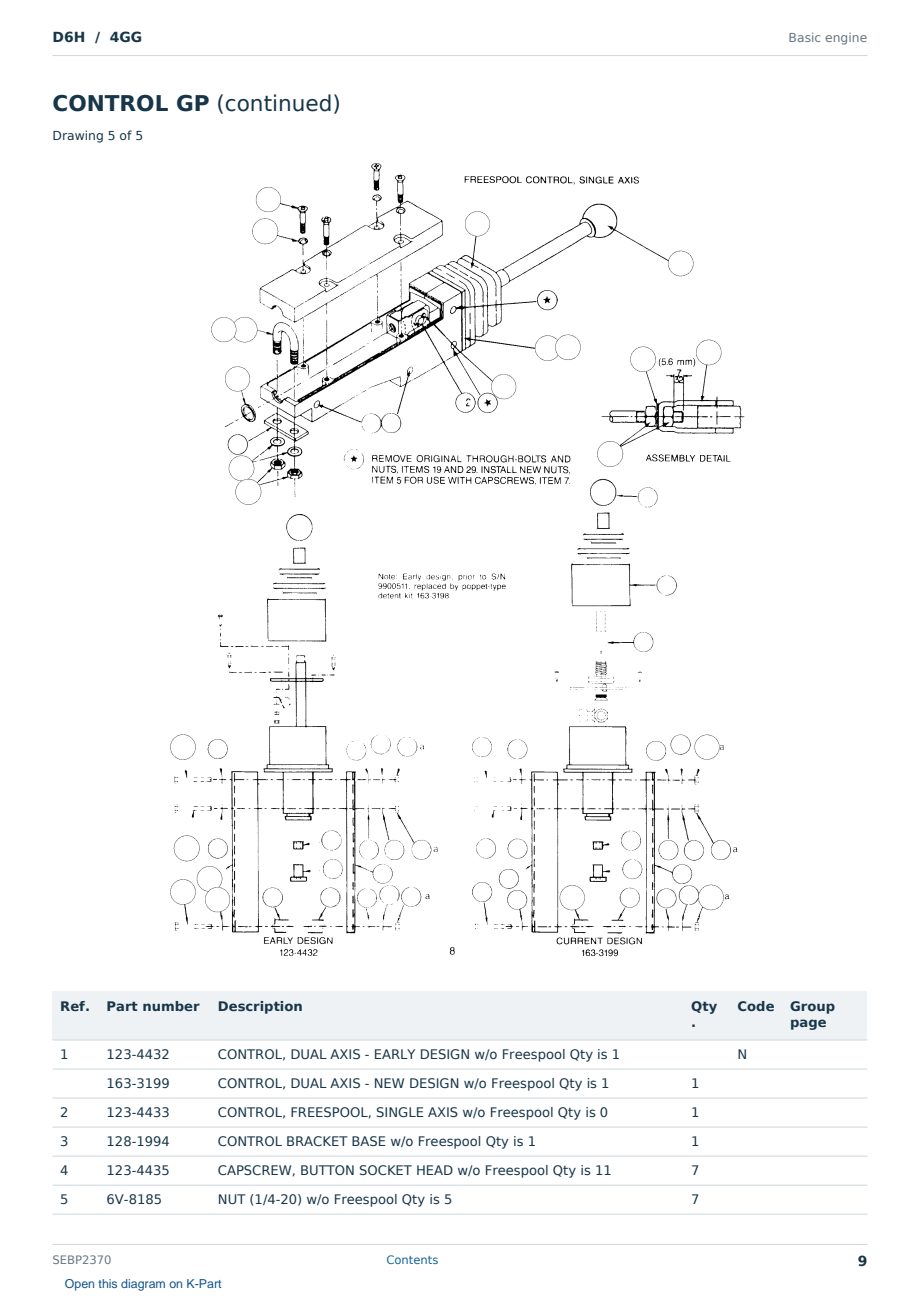 Caterpillar D6H S/N 4GG Partsbook SEBP2370 (English) - sample page 9 of 10 Caterpillar D6H S/N 4GG Partsbook SEBP2370 (English) - sample page 9 of 10