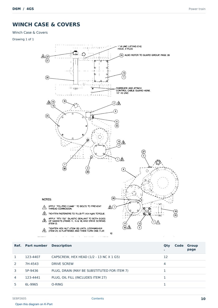 Caterpillar D6M S/N 4GS Partsbook SEBP2605 (English) - sample page 10 of 10 Caterpillar D6M S/N 4GS Partsbook SEBP2605 (English) - sample page 10 of 10