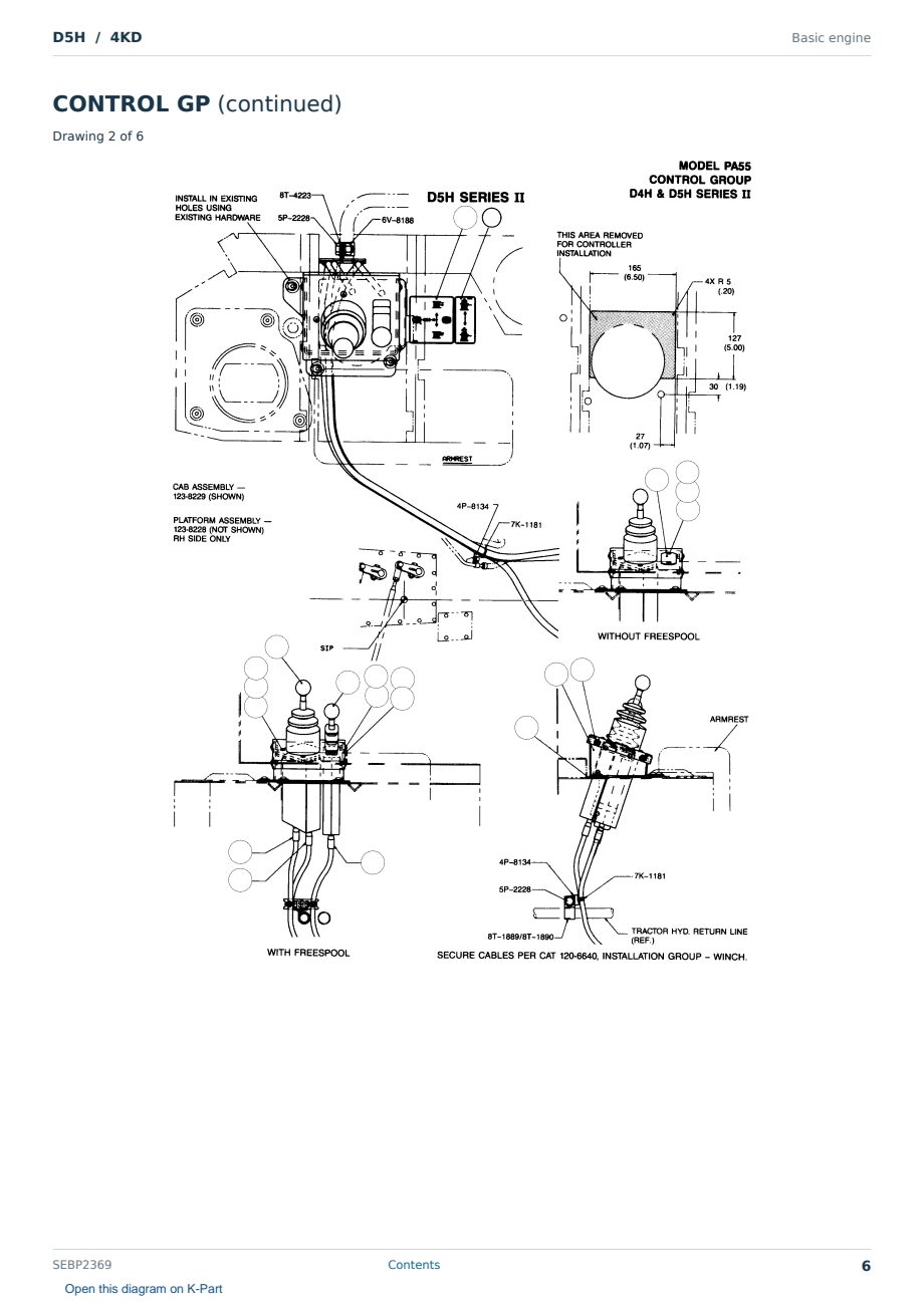 Caterpillar D5H S/N 4KD Partsbook SEBP2369 (English) - sample page 6 of 10 Caterpillar D5H S/N 4KD Partsbook SEBP2369 (English) - sample page 6 of 10