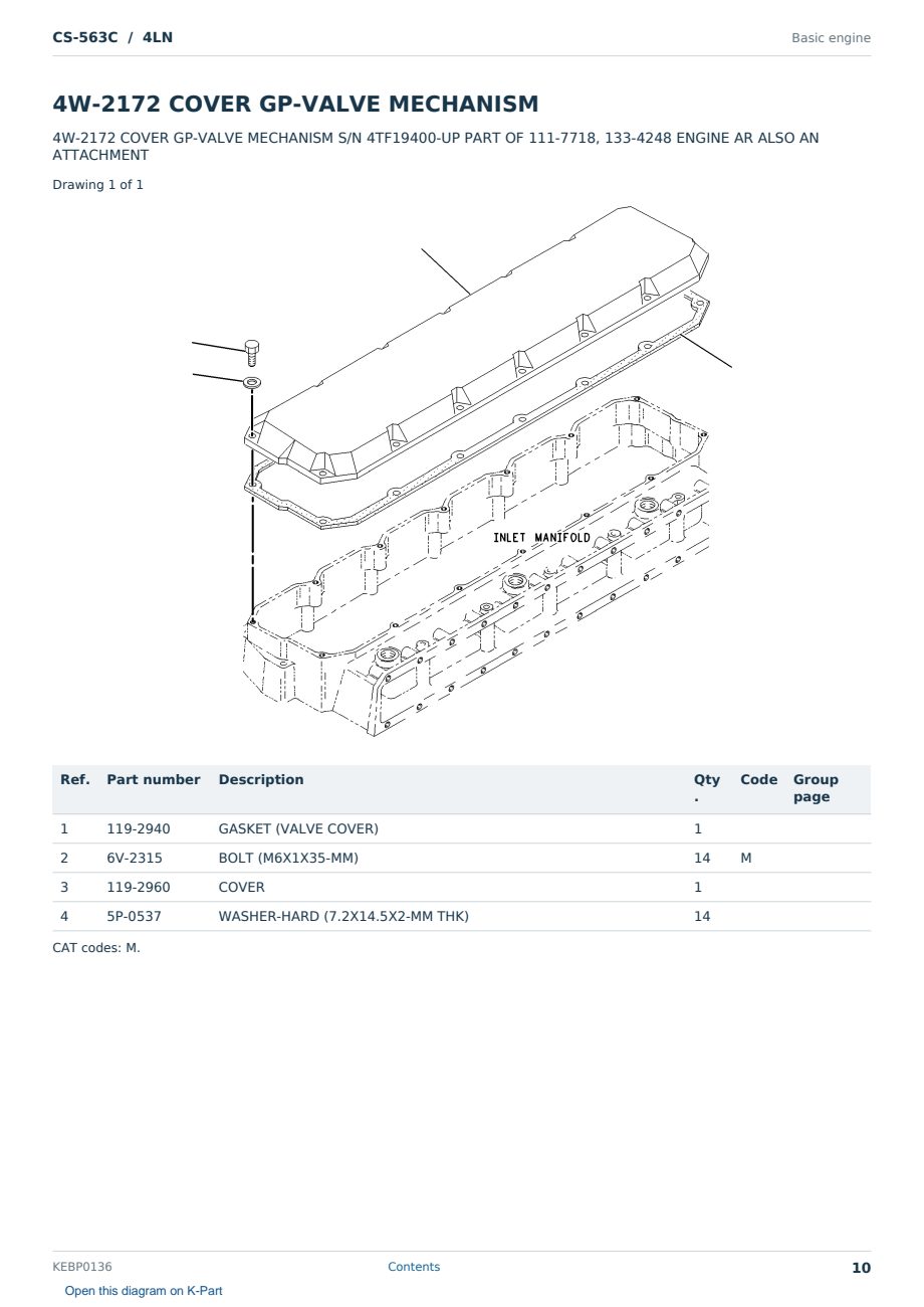 Caterpillar CS-563C S/N 4LN Partsbook KEBP0136 (English) - sample page 10 of 10 Caterpillar CS-563C S/N 4LN Partsbook KEBP0136 (English) - sample page 10 of 10
