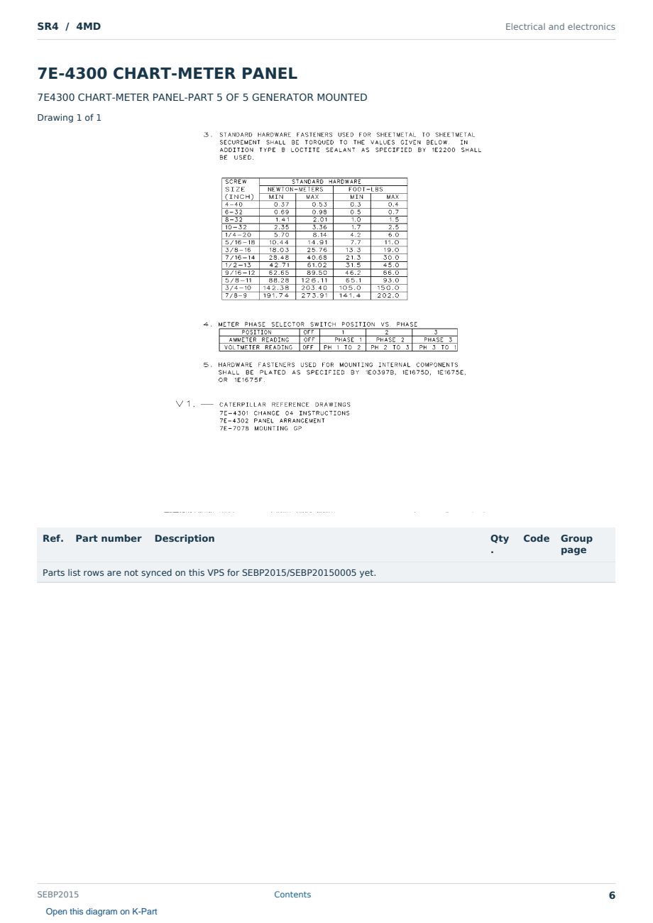 Caterpillar SR4 S/N 4MD Partsbook SEBP2015 (English) - sample page 6 of 10 Caterpillar SR4 S/N 4MD Partsbook SEBP2015 (English) - sample page 6 of 10