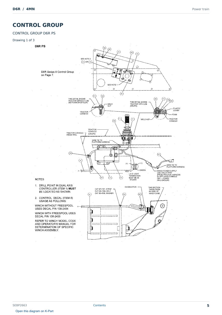 Caterpillar D6R S/N 4MN Partsbook SEBP2663 (English) - sample page 5 of 10 Caterpillar D6R S/N 4MN Partsbook SEBP2663 (English) - sample page 5 of 10