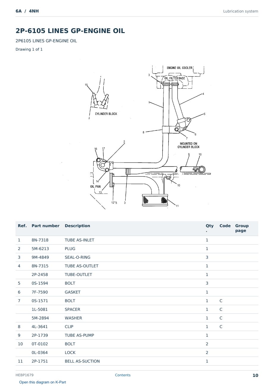 Caterpillar 6A S/N 4NH Partsbook HEBP1679 (English) - sample page 10 of 10 Caterpillar 6A S/N 4NH Partsbook HEBP1679 (English) - sample page 10 of 10