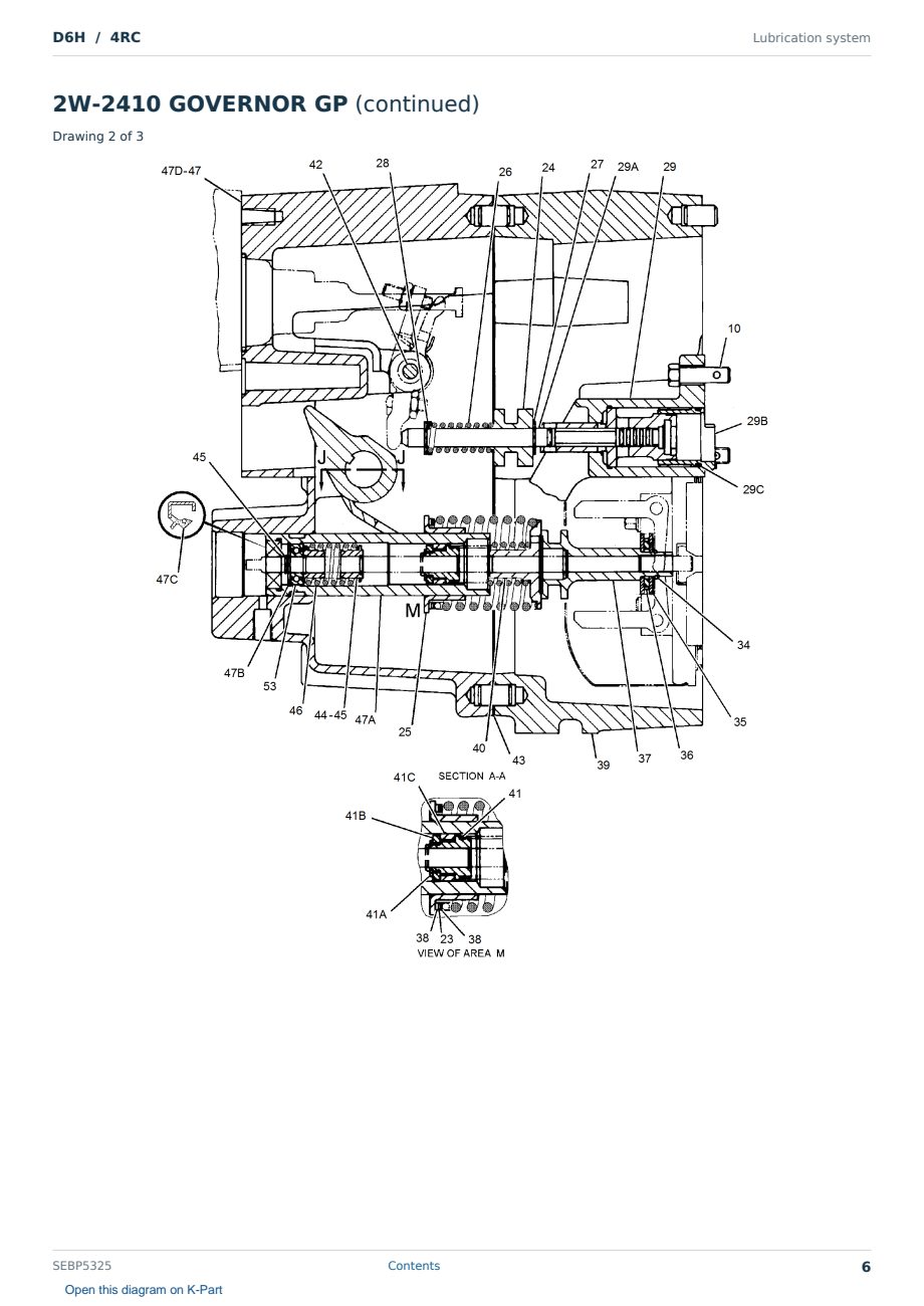 Caterpillar D6H S/N 4RC Partsbook SEBP5325 (English) - sample page 6 of 10 Caterpillar D6H S/N 4RC Partsbook SEBP5325 (English) - sample page 6 of 10