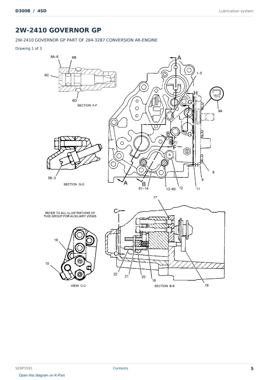 Caterpillar D300B S/N 4SD Partsbook SEBP5591 (English) - sample page 5 of 10 Caterpillar D300B S/N 4SD Partsbook SEBP5591 (English) - sample page 5 of 10