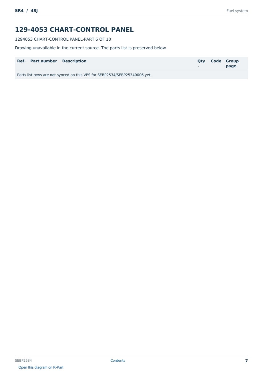 Caterpillar SR4 S/N 4SJ Partsbook SEBP2534 (English) - sample page 7 of 10 Caterpillar SR4 S/N 4SJ Partsbook SEBP2534 (English) - sample page 7 of 10
