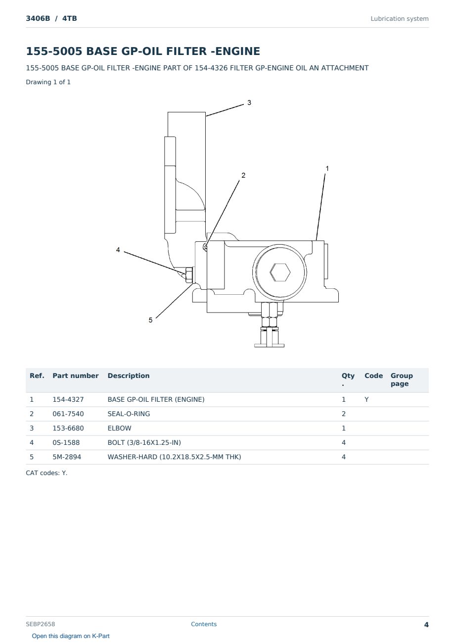 Caterpillar 3406B S/N 4TB Partsbook SEBP2658 (English) - sample page 4 of 10 Caterpillar 3406B S/N 4TB Partsbook SEBP2658 (English) - sample page 4 of 10