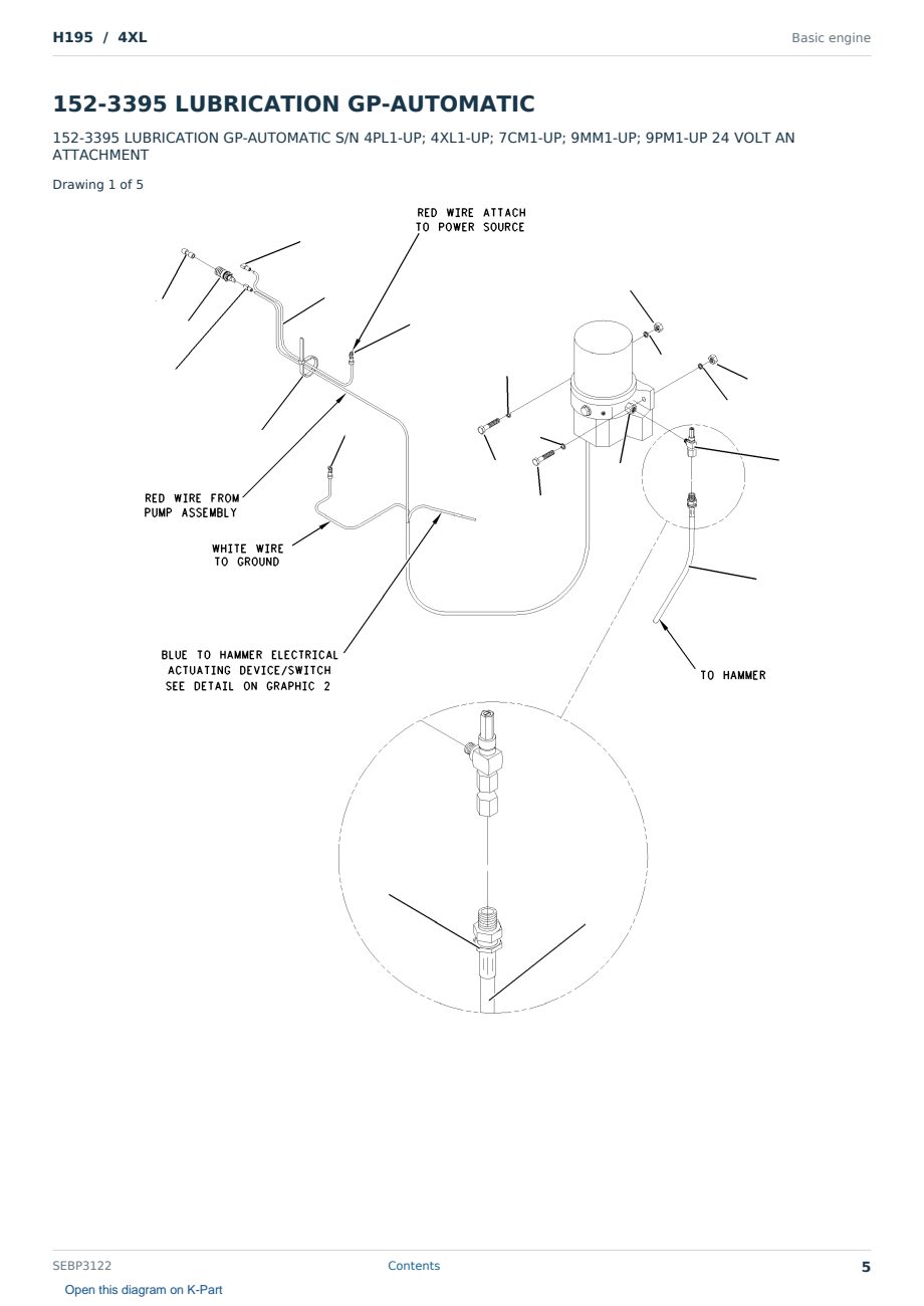 Caterpillar H195 S/N 4XL Partsbook SEBP3122 (English) - sample page 5 of 10 Caterpillar H195 S/N 4XL Partsbook SEBP3122 (English) - sample page 5 of 10