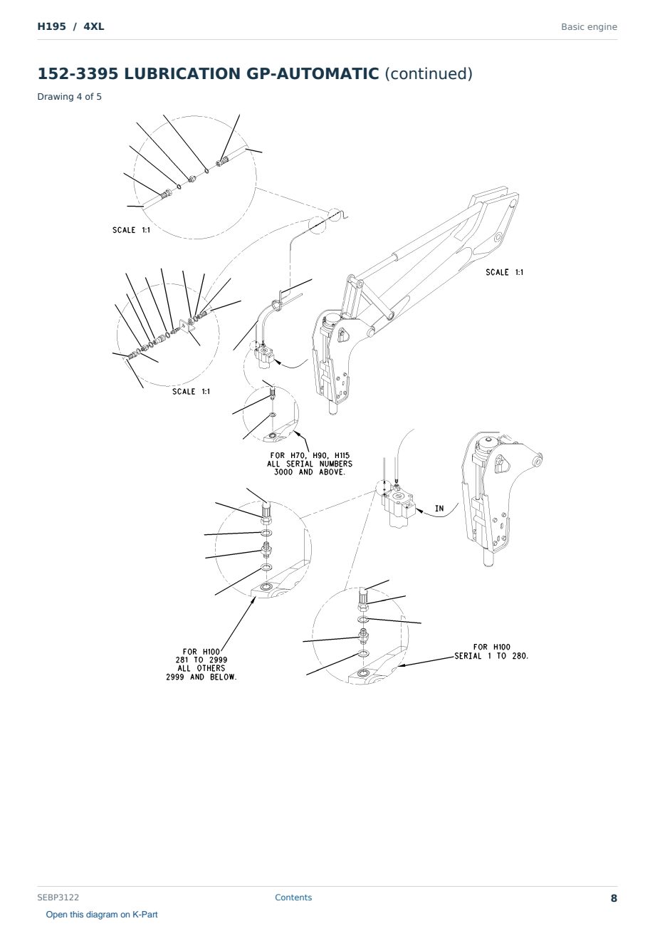 Caterpillar H195 S/N 4XL Partsbook SEBP3122 (English) - sample page 8 of 10 Caterpillar H195 S/N 4XL Partsbook SEBP3122 (English) - sample page 8 of 10
