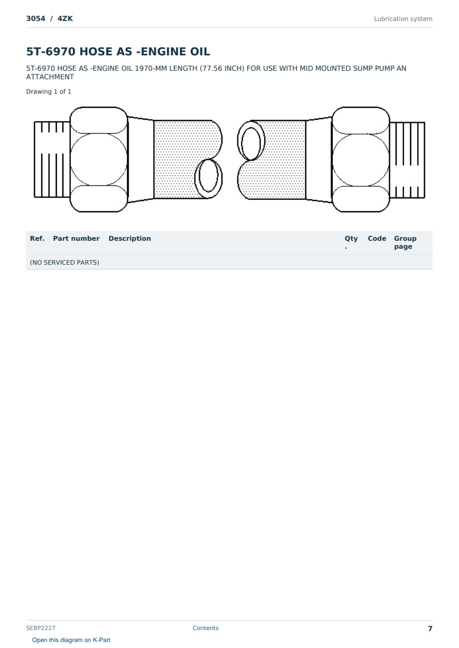 Caterpillar 3054 S/N 4ZK Partsbook SEBP2227 (English) - sample page 7 of 10 Caterpillar 3054 S/N 4ZK Partsbook SEBP2227 (English) - sample page 7 of 10