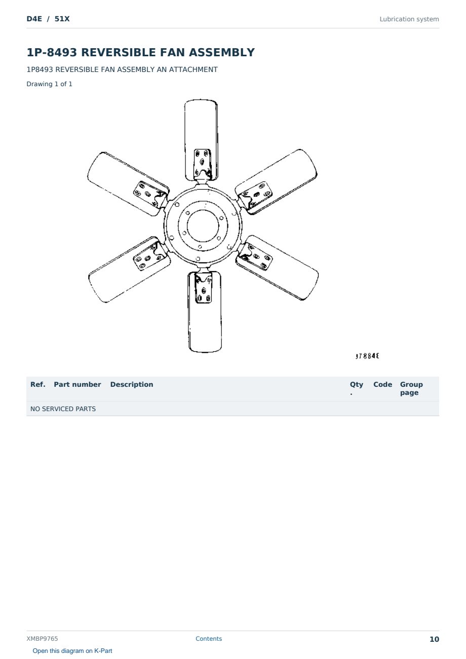 Caterpillar D4E S/N 51X Partsbook XMBP9765 (English) - sample page 10 of 10 Caterpillar D4E S/N 51X Partsbook XMBP9765 (English) - sample page 10 of 10