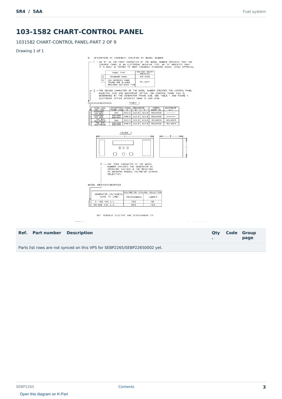 Caterpillar SR4 S/N 5AA Partsbook SEBP2265 (English) - sample page 3 of 10 Caterpillar SR4 S/N 5AA Partsbook SEBP2265 (English) - sample page 3 of 10