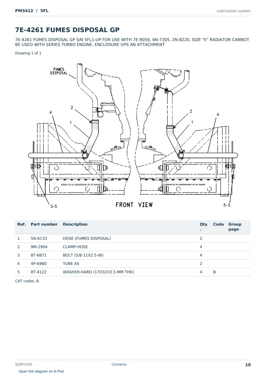 Caterpillar PM3412 S/N 5FL Partsbook SEBP3195 (English) - sample page 10 of 10 Caterpillar PM3412 S/N 5FL Partsbook SEBP3195 (English) - sample page 10 of 10