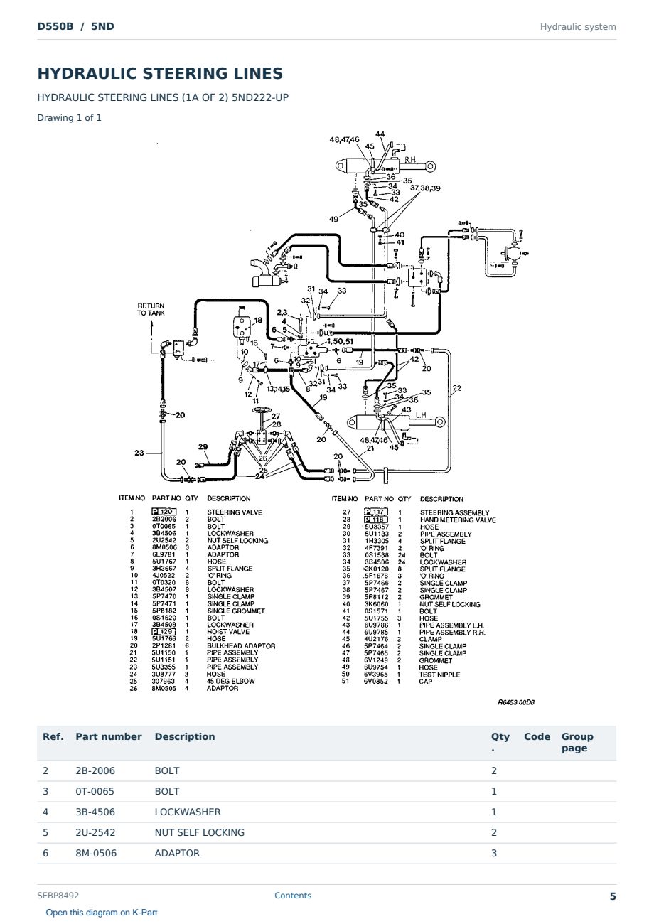 Caterpillar D550B S/N 5ND Partsbook SEBP8492 (English) - sample page 5 of 10 Caterpillar D550B S/N 5ND Partsbook SEBP8492 (English) - sample page 5 of 10