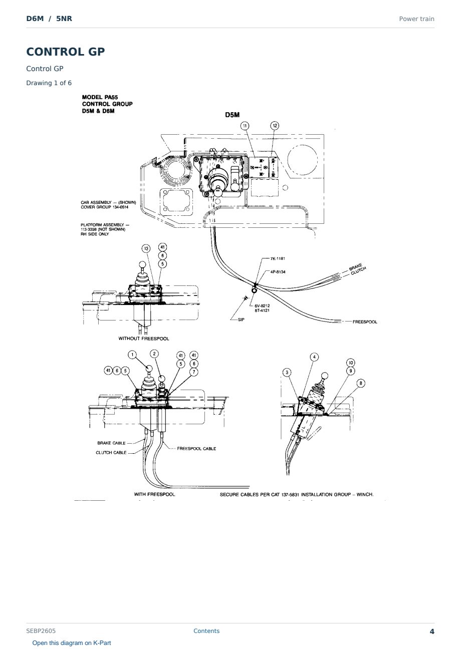 Caterpillar D6M S/N 5NR Partsbook SEBP2605 (English) - sample page 4 of 10 Caterpillar D6M S/N 5NR Partsbook SEBP2605 (English) - sample page 4 of 10