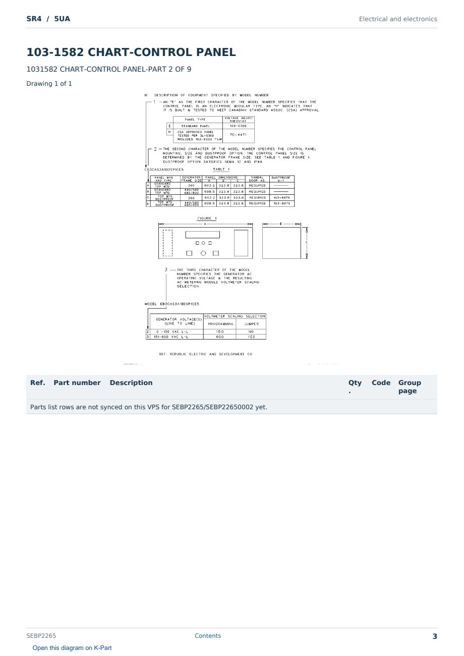 Caterpillar SR4 S/N 5UA Partsbook SEBP2265 (English) - sample page 3 of 10 Caterpillar SR4 S/N 5UA Partsbook SEBP2265 (English) - sample page 3 of 10