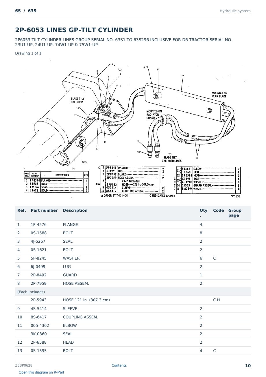 Caterpillar 6S S/N 63S Partsbook ZEBP0628 (English) - sample page 10 of 10 Caterpillar 6S S/N 63S Partsbook ZEBP0628 (English) - sample page 10 of 10
