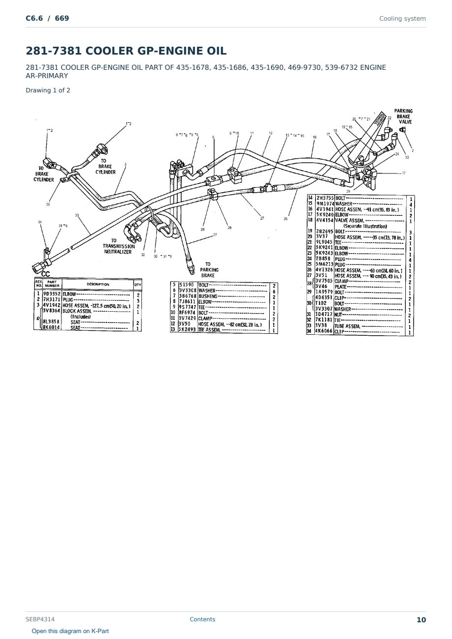 Caterpillar C6.6 S/N 669 Partsbook SEBP4314 (English) - sample page 10 of 10 Caterpillar C6.6 S/N 669 Partsbook SEBP4314 (English) - sample page 10 of 10