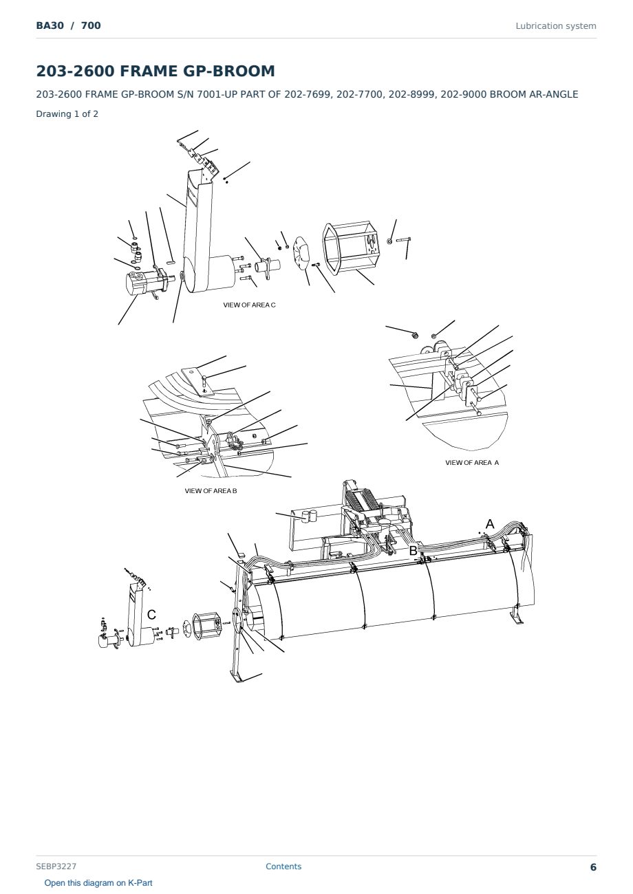Caterpillar BA30 S/N 700 Partsbook SEBP3227 (English) - sample page 6 of 10 Caterpillar BA30 S/N 700 Partsbook SEBP3227 (English) - sample page 6 of 10