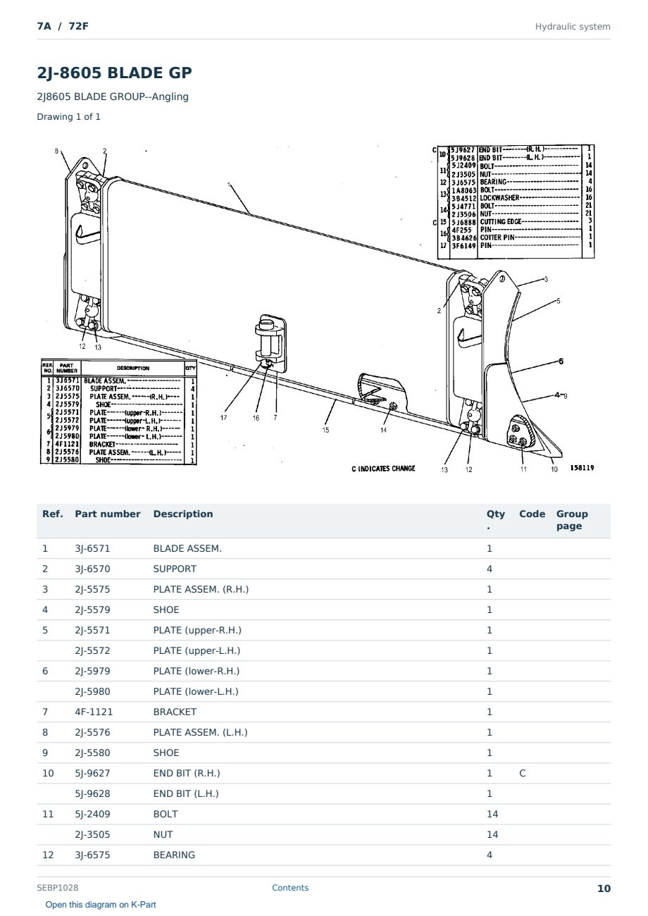 Caterpillar 7A S/N 72F Partsbook SEBP1028 (English) - sample page 10 of 10 Caterpillar 7A S/N 72F Partsbook SEBP1028 (English) - sample page 10 of 10