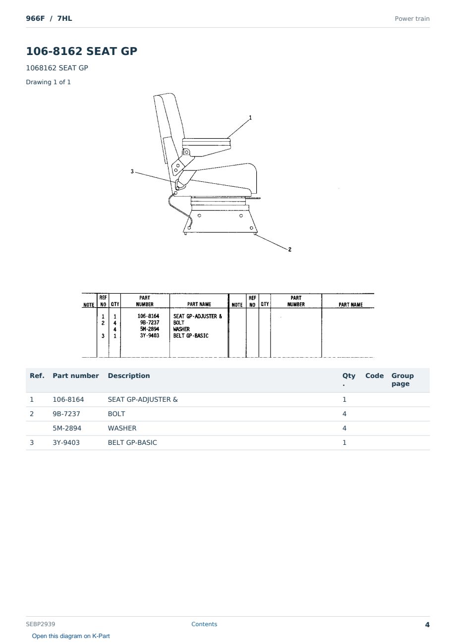 Caterpillar 966F S/N 7HL Partsbook SEBP2939 (English) - sample page 4 of 6 Caterpillar 966F S/N 7HL Partsbook SEBP2939 (English) - sample page 4 of 6