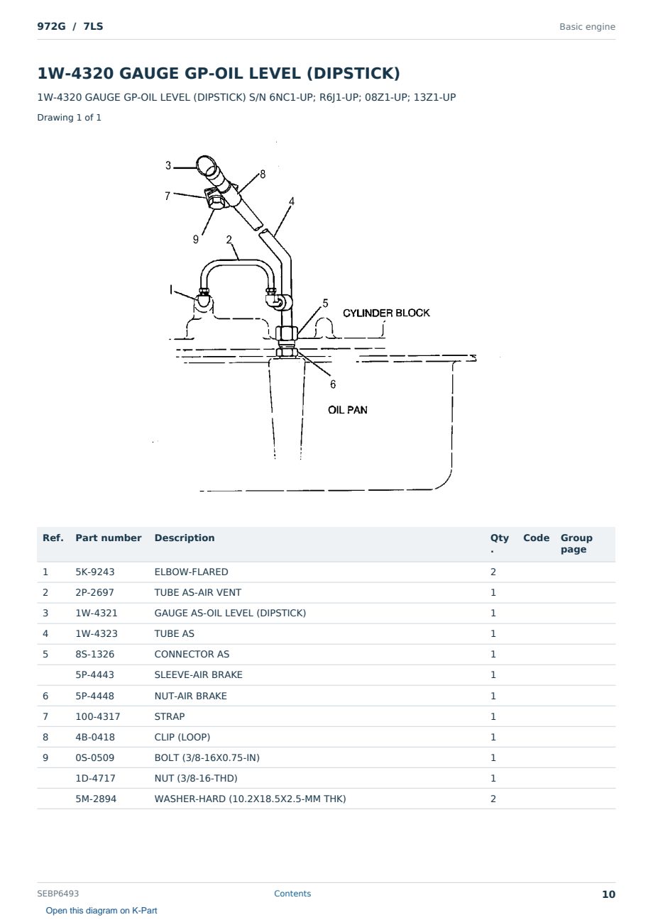 Caterpillar 972G S/N 7LS Partsbook SEBP6493 (English) - sample page 10 of 10 Caterpillar 972G S/N 7LS Partsbook SEBP6493 (English) - sample page 10 of 10