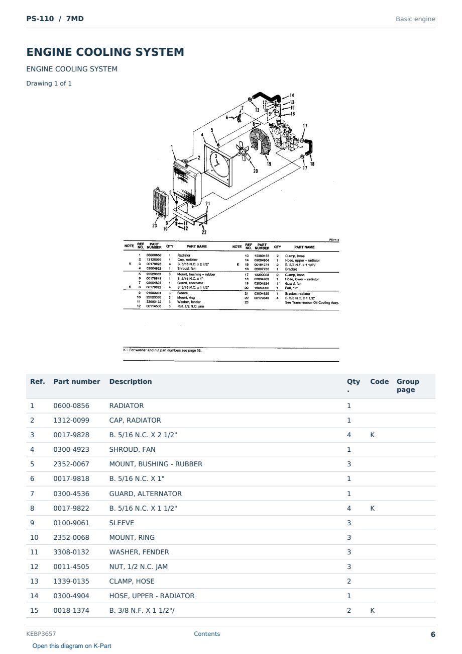 Caterpillar PS-110 S/N 7MD Partsbook KEBP3657 (English) - sample page 6 of 10 Caterpillar PS-110 S/N 7MD Partsbook KEBP3657 (English) - sample page 6 of 10