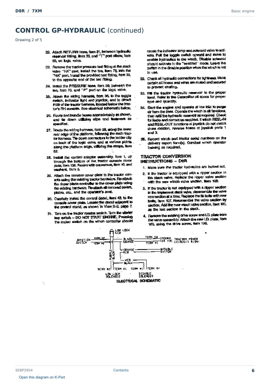 Caterpillar D8R S/N 7XM Partsbook SEBP2954 (English) - sample page 6 of 10 Caterpillar D8R S/N 7XM Partsbook SEBP2954 (English) - sample page 6 of 10