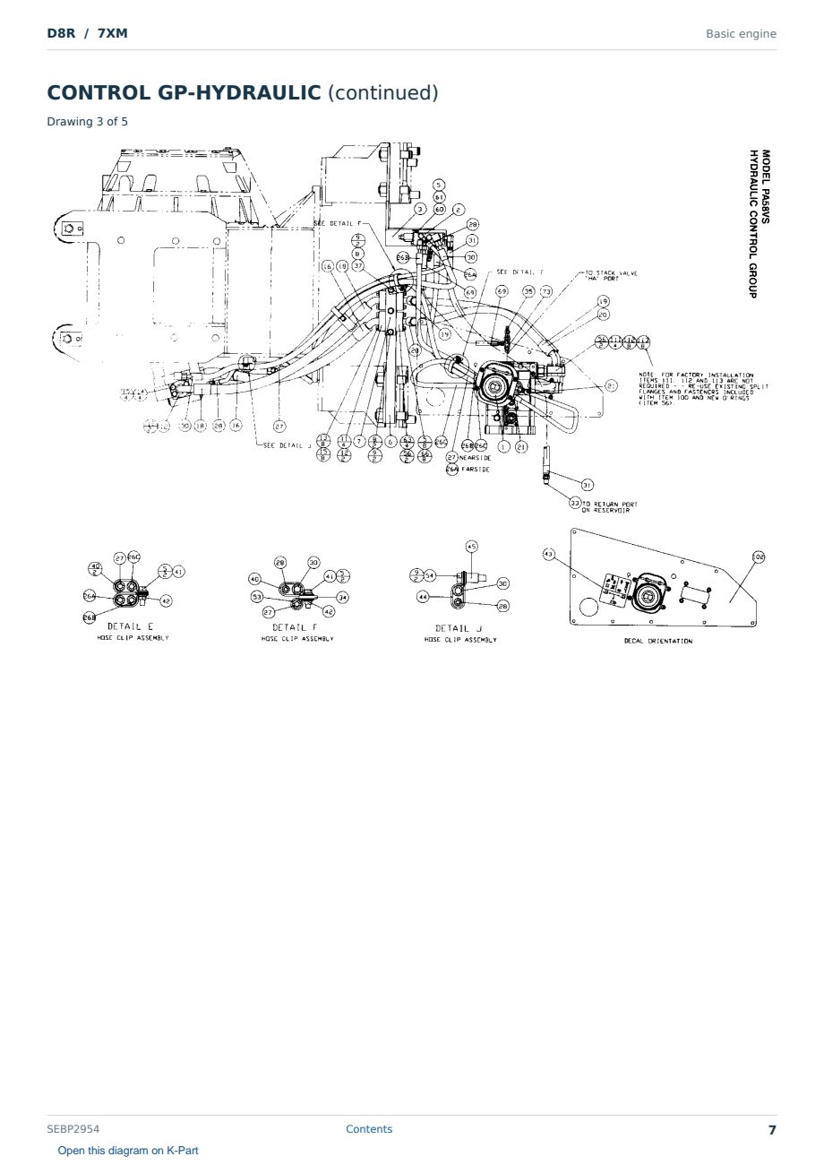 Caterpillar D8R S/N 7XM Partsbook SEBP2954 (English) - sample page 7 of 10 Caterpillar D8R S/N 7XM Partsbook SEBP2954 (English) - sample page 7 of 10