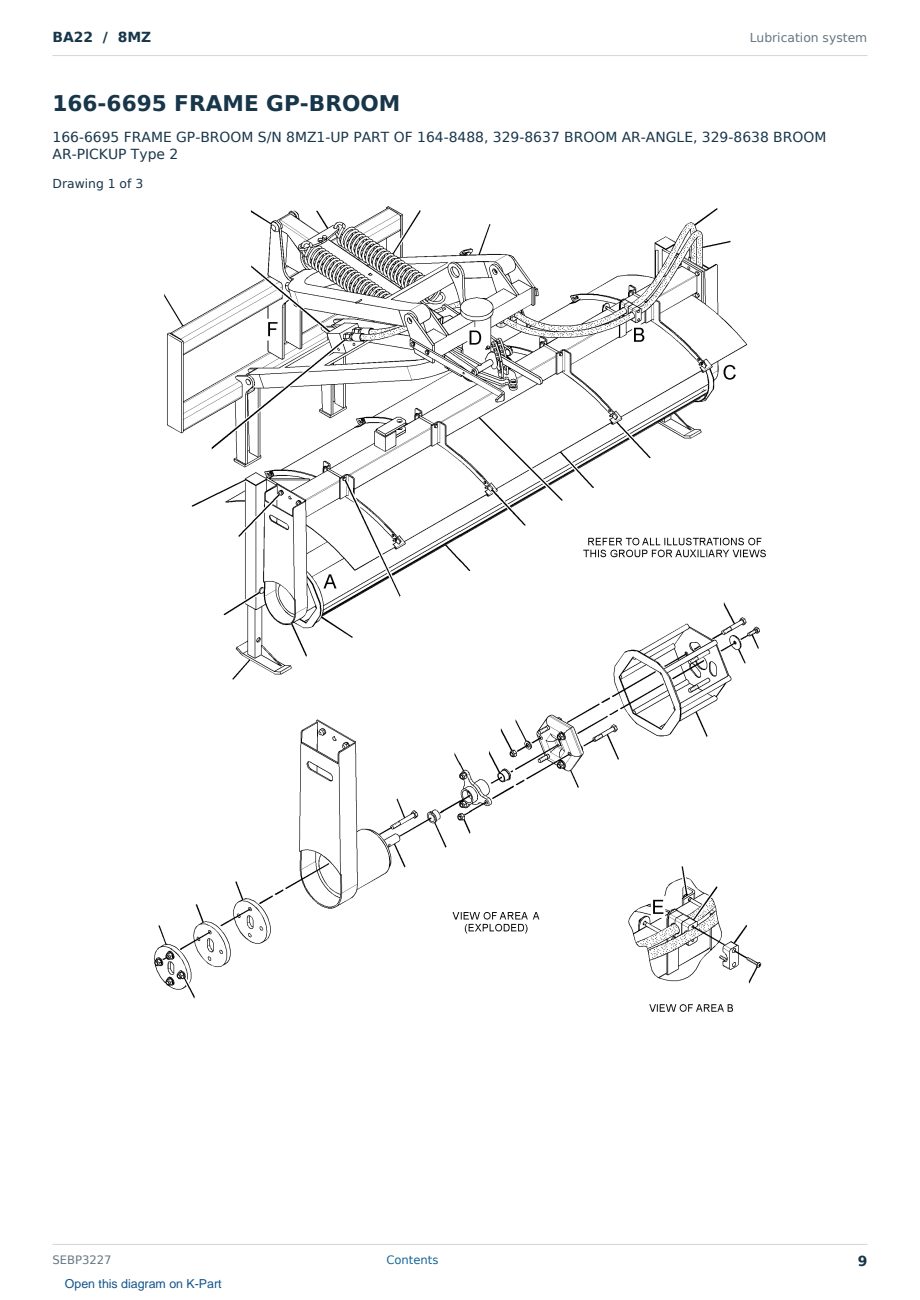 Caterpillar BA22 S/N 8MZ Partsbook SEBP3227 (English) - sample page 9 of 10 Caterpillar BA22 S/N 8MZ Partsbook SEBP3227 (English) - sample page 9 of 10