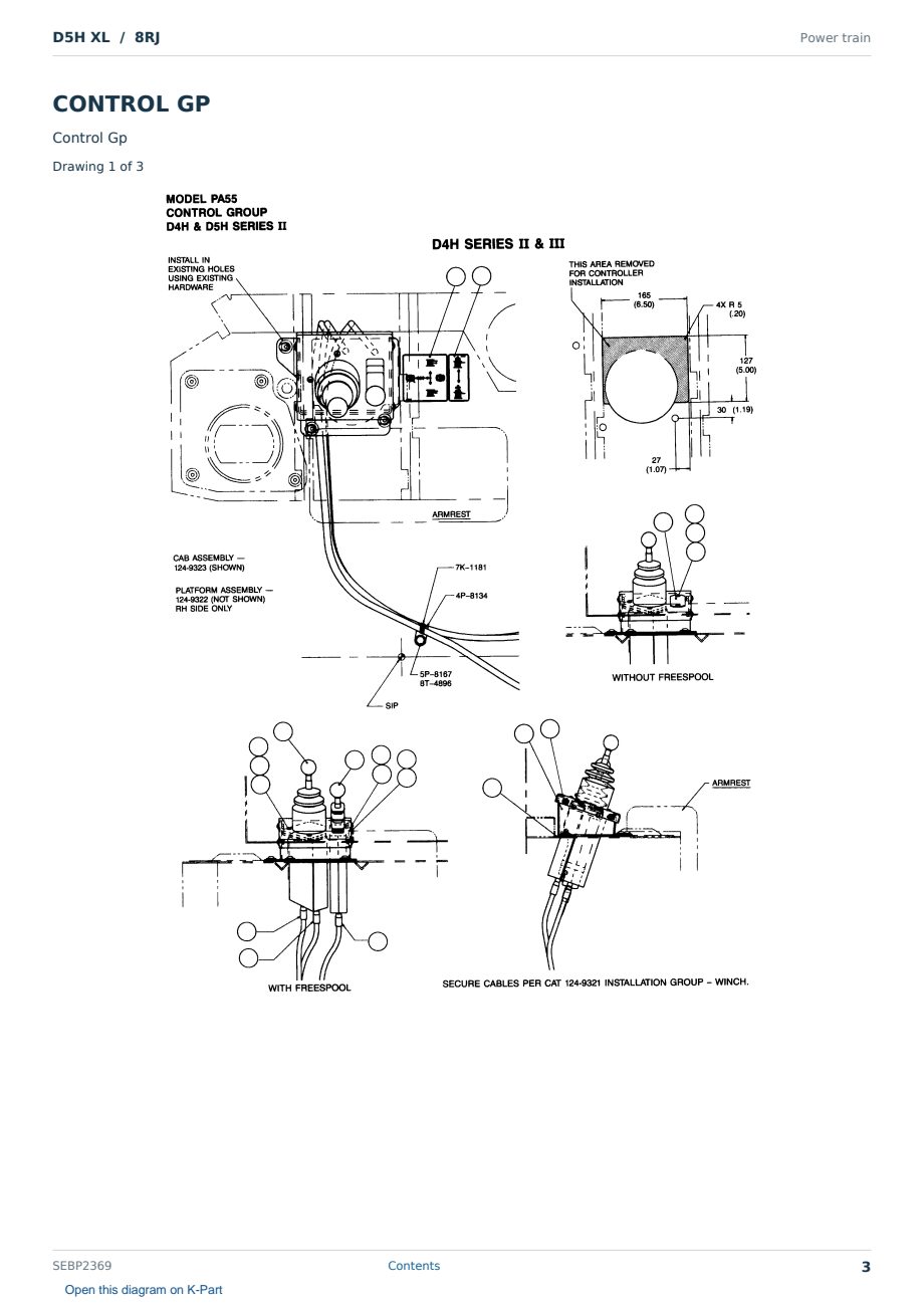 Caterpillar D5H XL S/N 8RJ Partsbook SEBP2369 (English) - sample page 3 of 10 Caterpillar D5H XL S/N 8RJ Partsbook SEBP2369 (English) - sample page 3 of 10