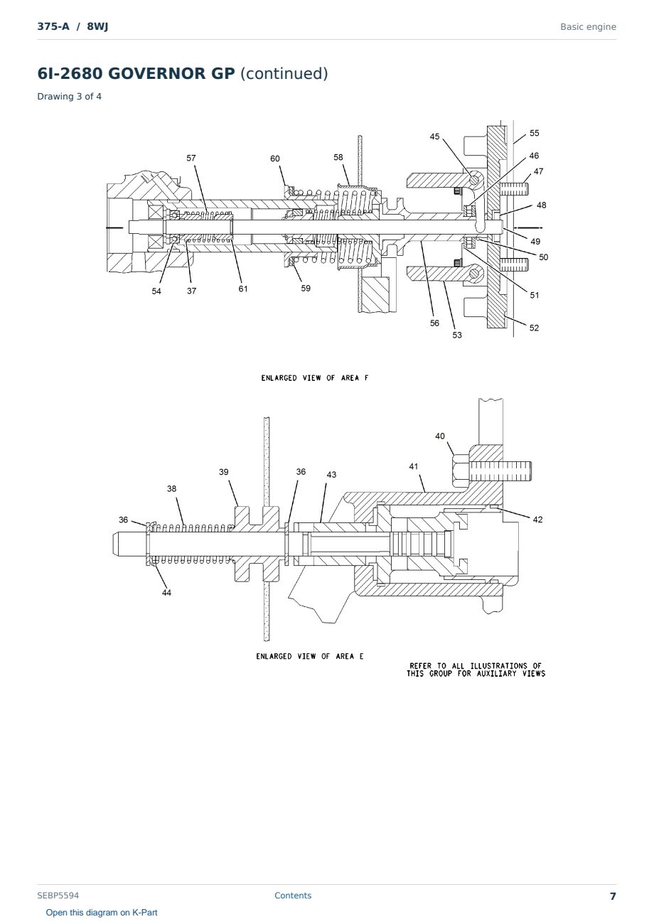 Caterpillar 375-A S/N 8WJ Partsbook SEBP5594 (English) - sample page 7 of 10 Caterpillar 375-A S/N 8WJ Partsbook SEBP5594 (English) - sample page 7 of 10