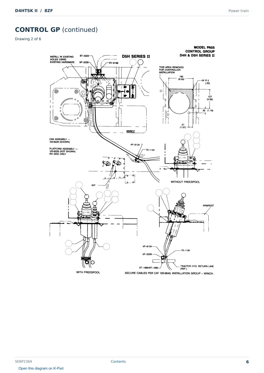 Caterpillar D4HTSK II S/N 8ZF Partsbook SEBP2369 (English) - sample page 6 of 10 Caterpillar D4HTSK II S/N 8ZF Partsbook SEBP2369 (English) - sample page 6 of 10