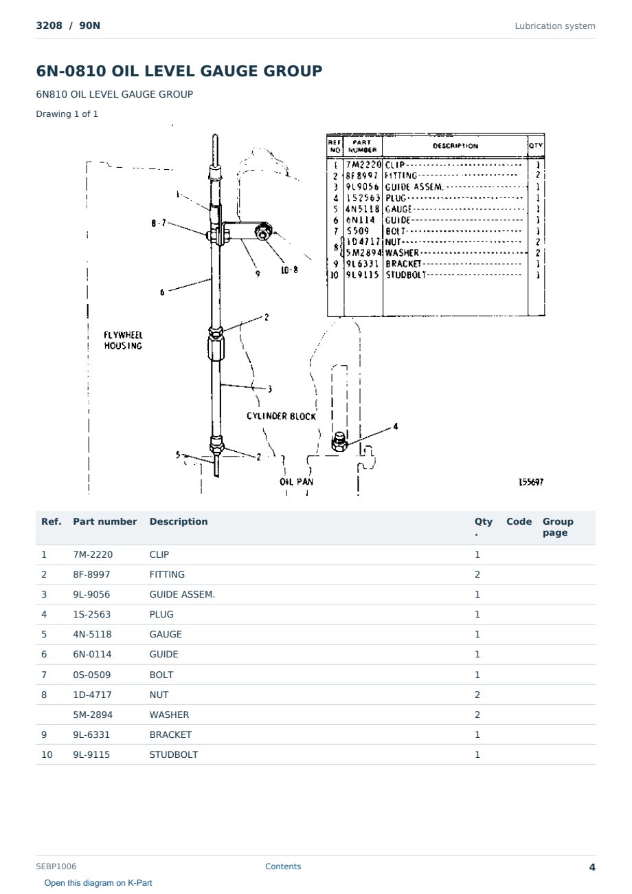 Caterpillar 3208 S/N 90N Partsbook SEBP1006 (English) - sample page 4 of 10 Caterpillar 3208 S/N 90N Partsbook SEBP1006 (English) - sample page 4 of 10
